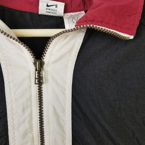 🖤 Vtg Nike Nylon Pullover | Color Block | Large 👟 - Picture 3 of 9